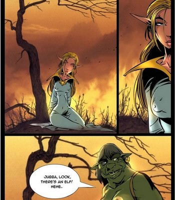 Porn Comics - Elf VS Orc Cartoon Comic