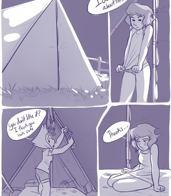 Porn Comics - Lesbo Camping Cartoon Comic