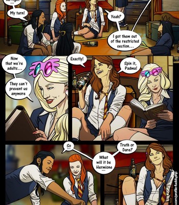 Meanwhile In Hogwarts - Truth Or Dare Porn Comic 003 