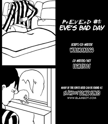 PeEVEed 1 - Eve's Bad Day Porn Comic 002 