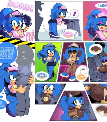 The Dick-Filled Adventures Of Sonic Whore Cop Porn Comic 004 