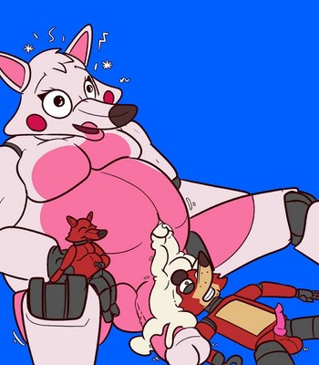 Foxy & Mangle - Belly Cumflation Cartoon Porn Comic