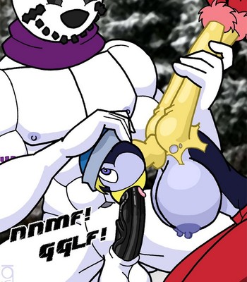 Sexy Penguin VS Snowman Porn Comic 003 