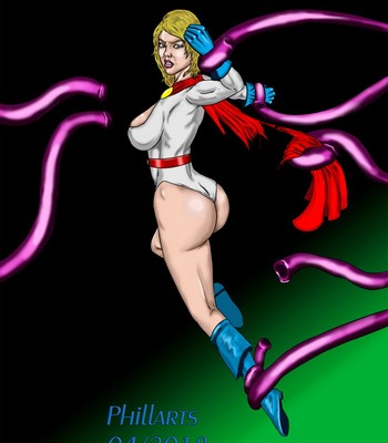 Power Girl vs Tentacles Porn Comic 001 