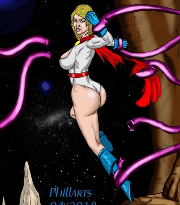 Power Girl vs Tentacles Porn Comic 002 