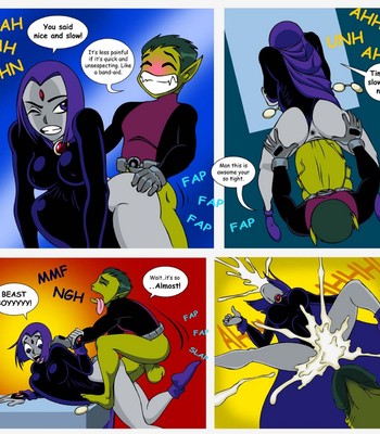 Raven x Beast Boy Porn Comic 003 