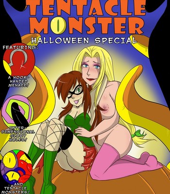 Porn Comics - A Date With A Tentacle Monster Halloween Special Cartoon Porn Comic