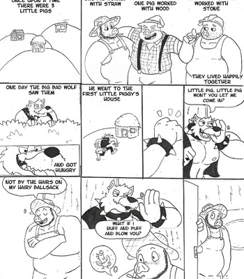 Porn Comics - The Three Pigs And The Big Bad Wolf Sex Comic