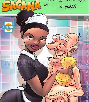Familia Sacana 7 - Giving Grandpa A Bath Porn Comic 001 