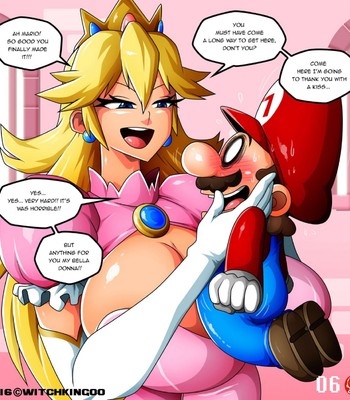 Princess Peach - Thanks Mario Porn Comic 007 