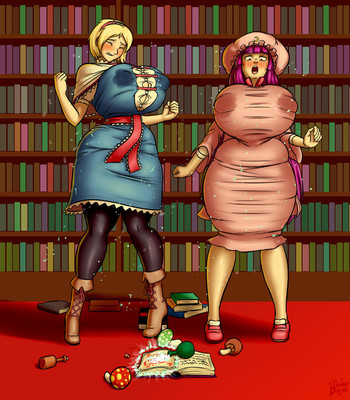 Magical Mishap At The Library Porn Comic 004 
