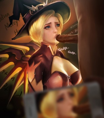 Halloween Party With Mercy Porn Comic 008 