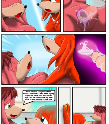 Knuckles And Lara-Le's Shower Porn Comic 007 