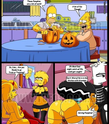 The Simpsons 13 - Halloween Night Porn Comic 002 