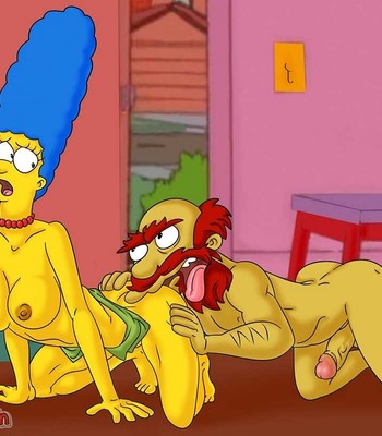 Marge Cheating On Homer With Willy Porn Comic 002 