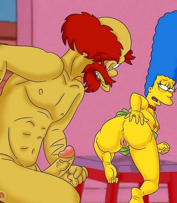 Marge Cheating On Homer With Willy Porn Comic 004 