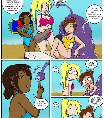 A Date With A Tentacle Monster 2 - Tentacle Beach Party Porn Comic 002 