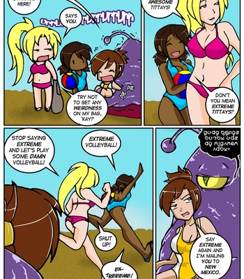 A Date With A Tentacle Monster 2 - Tentacle Beach Party Cartoon Porn Comic  - HD Porn Comix