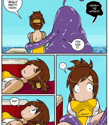 A Date With A Tentacle Monster 2 - Tentacle Beach Party Porn Comic 004 