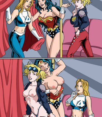 Stripping Heroines Porn Comic 002 