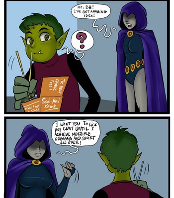 Halloween With Beast Boy And Raven Porn Comic 002 