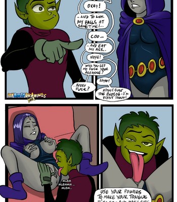 Halloween With Beast Boy And Raven Porn Comic 003 