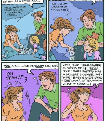 April's Adventures In Babysitting - Will She Or Won't She Porn Comic 002 