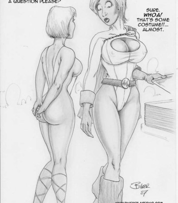 Thong Girl Meets Power Girl Porn Comic 002 