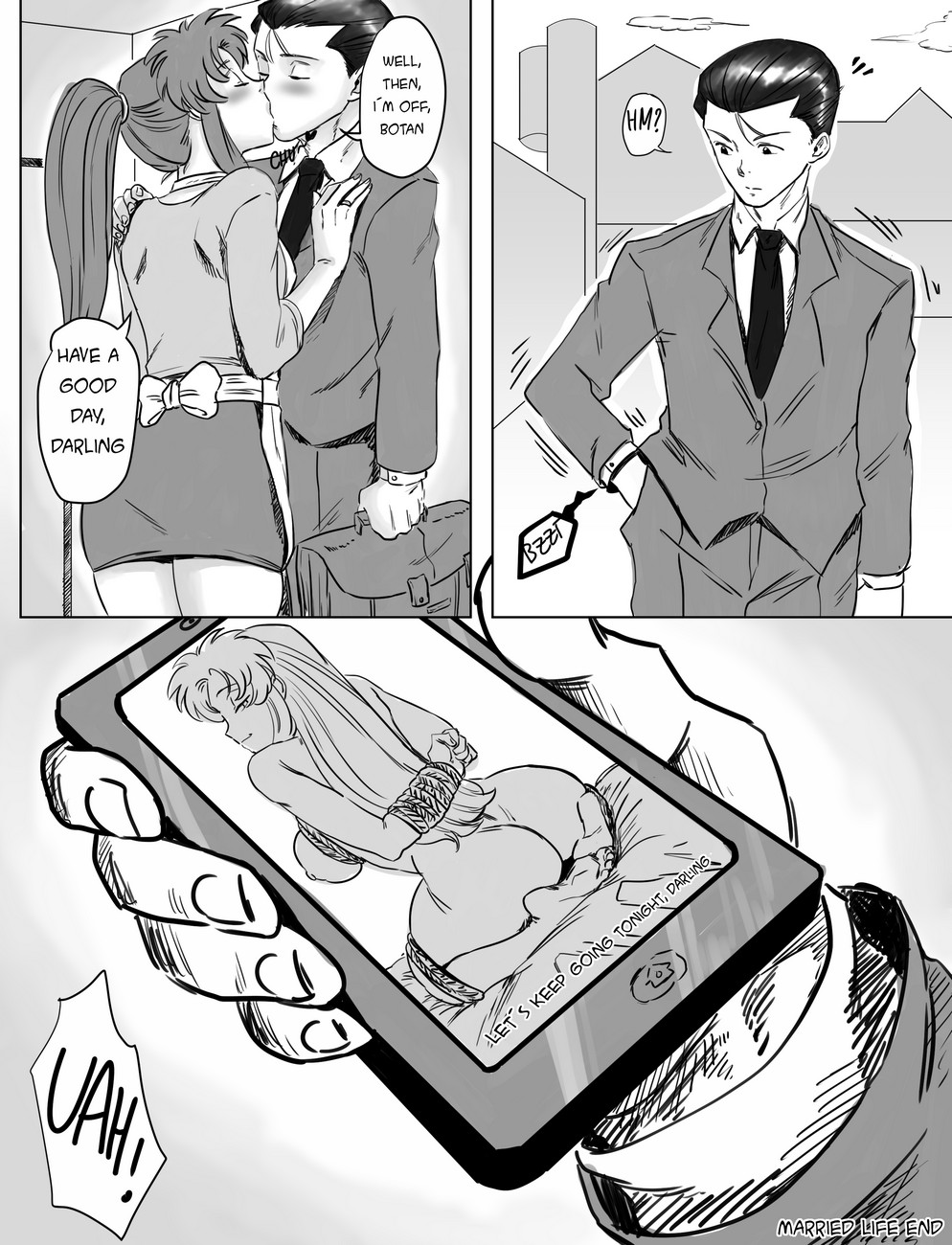 Botan &amp; Yusuke's Married Life Sex Comic 011