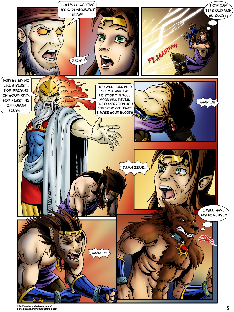 Lycaon The Wolf God Cartoon Porn Comic 006