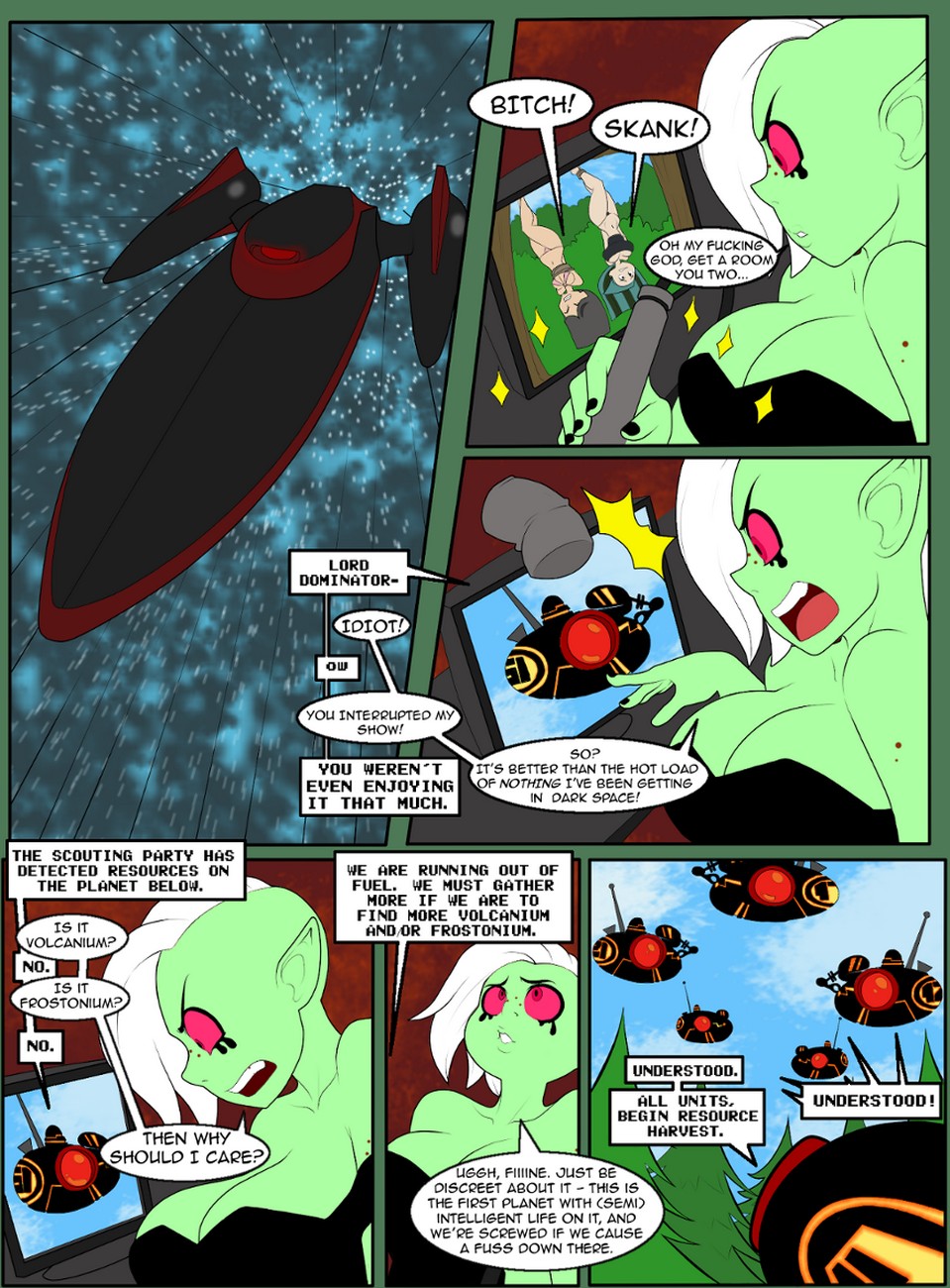 Camp Woody - The Extraterrestrial Green Mile Porn Comic 002