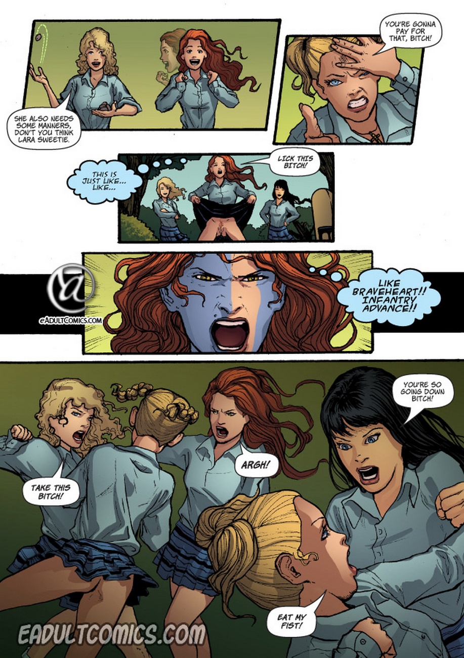 Schoolgirls Revenge 11 Cartoon Comic 010
