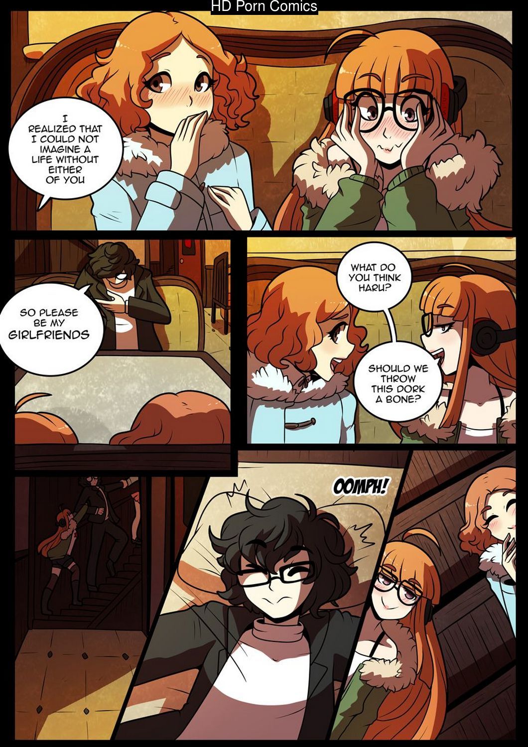 Joker x Futaba x Haru Porn Comic 003