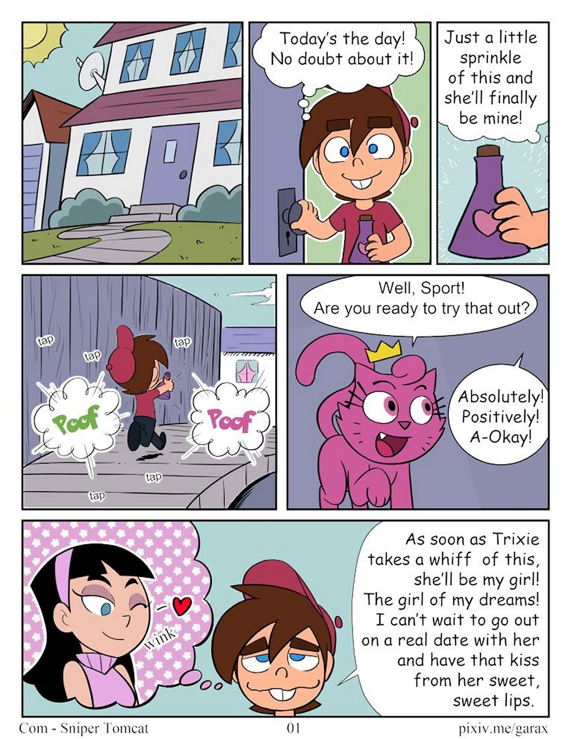 Maid To Serve - The Love Potion Cartoon Comic 002