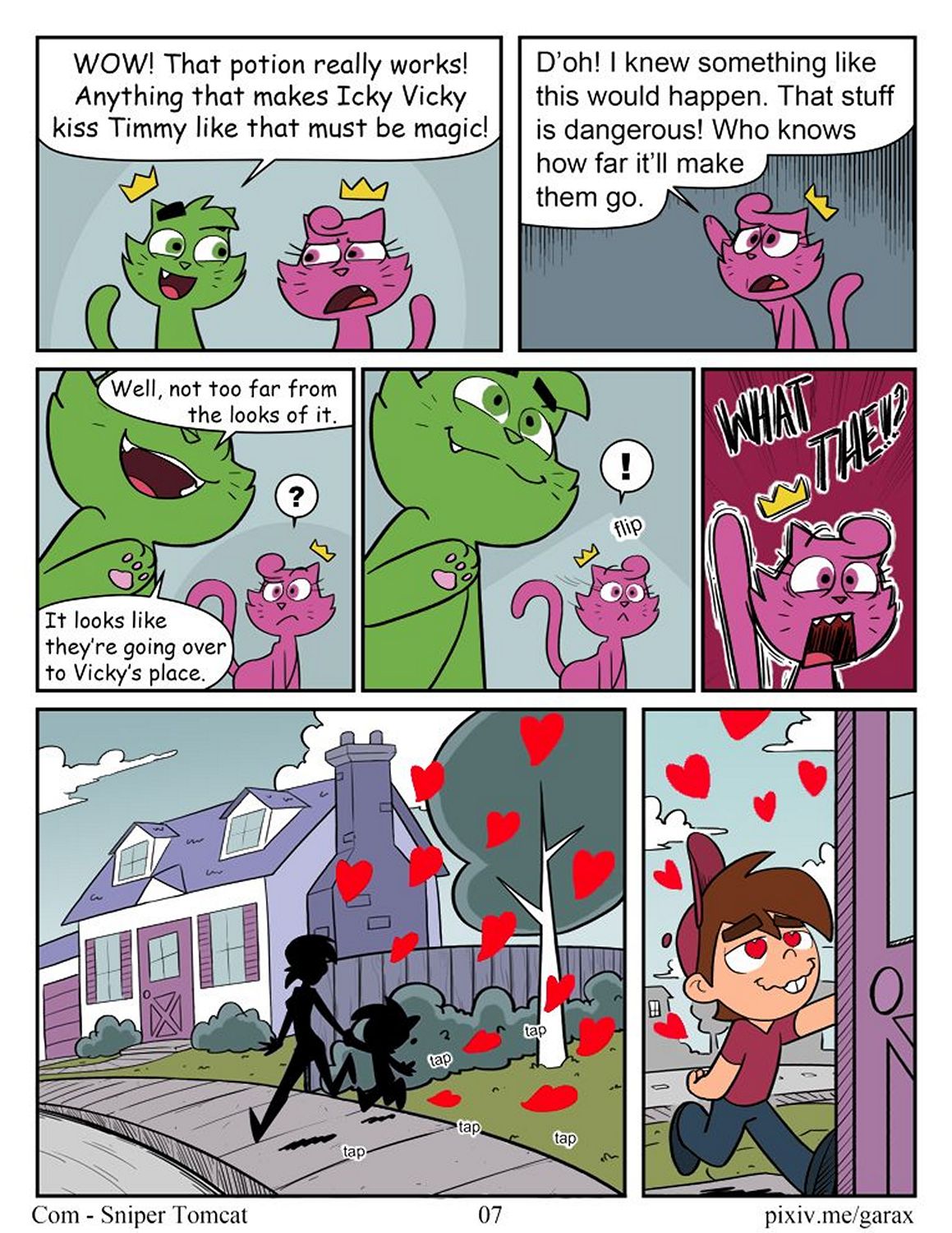 Maid To Serve - The Love Potion Cartoon Comic 008