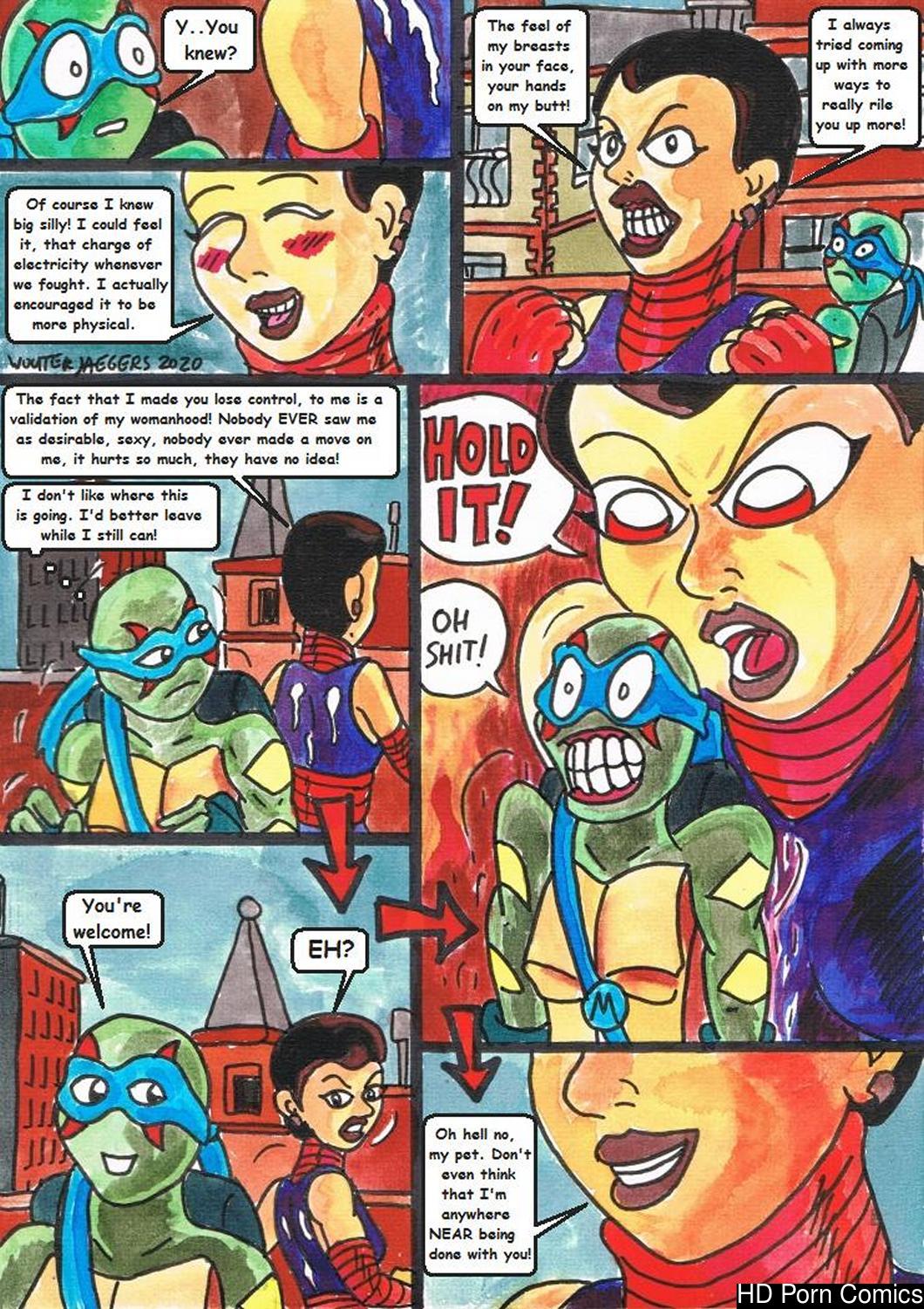 Rise Of The Teenage Mutant Ninja Turtles - Quiet Time Porn Comic 003