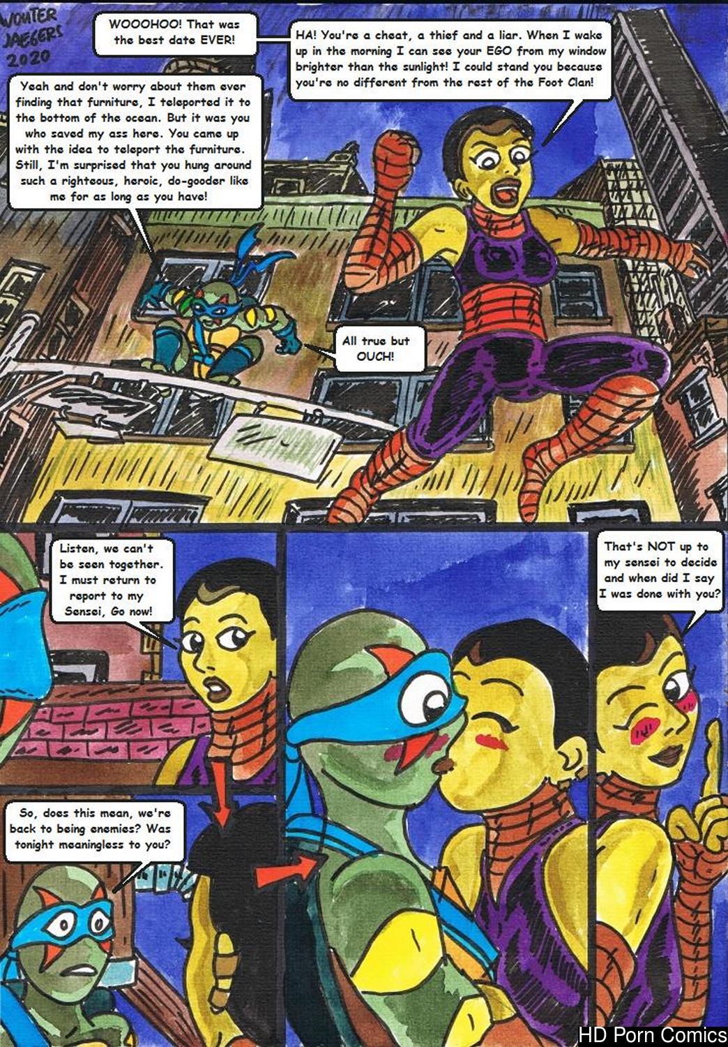 Rise Of The Teenage Mutant Ninja Turtles - Quiet Time Porn Comic 018