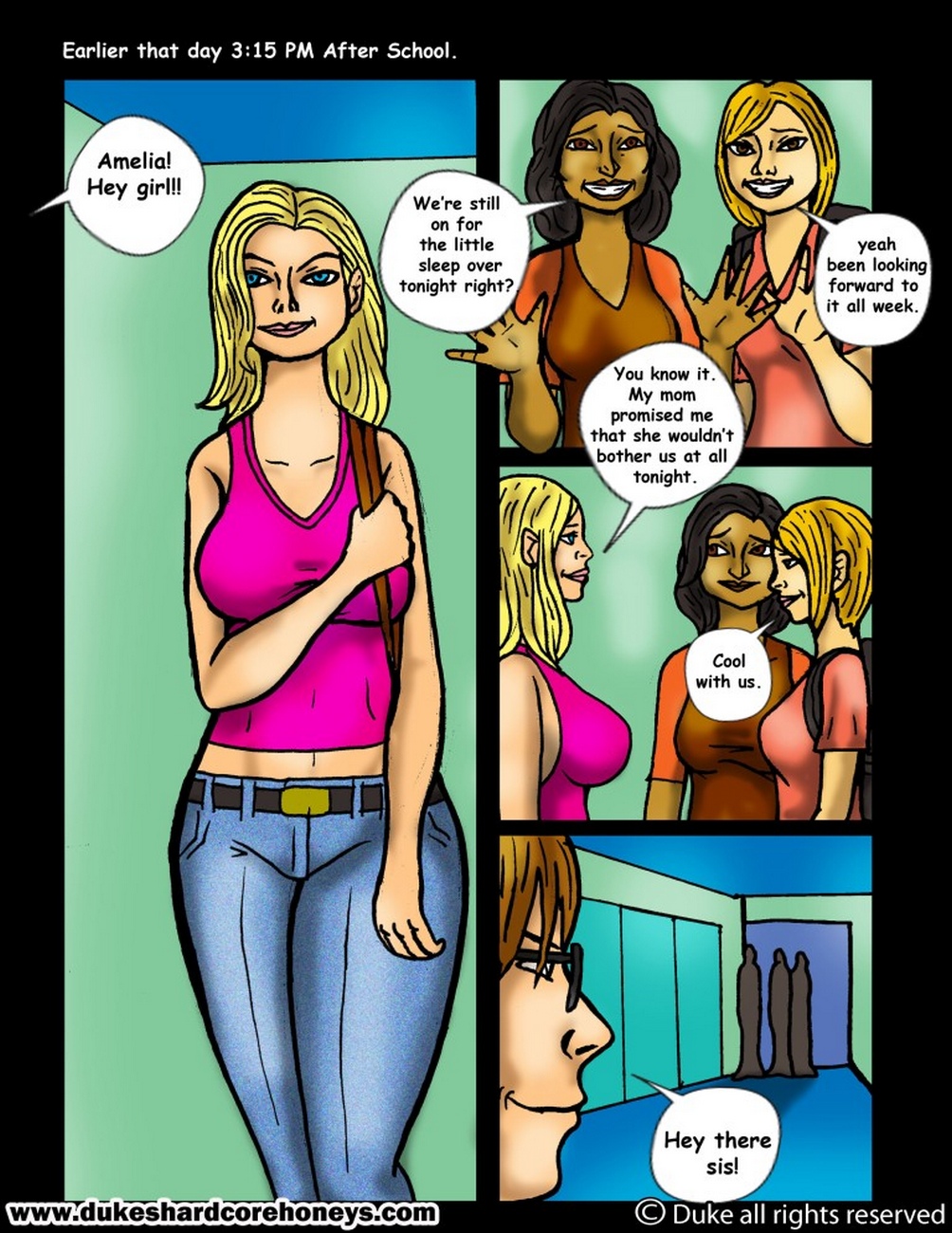The Sleepover 4 Sex Comic 002