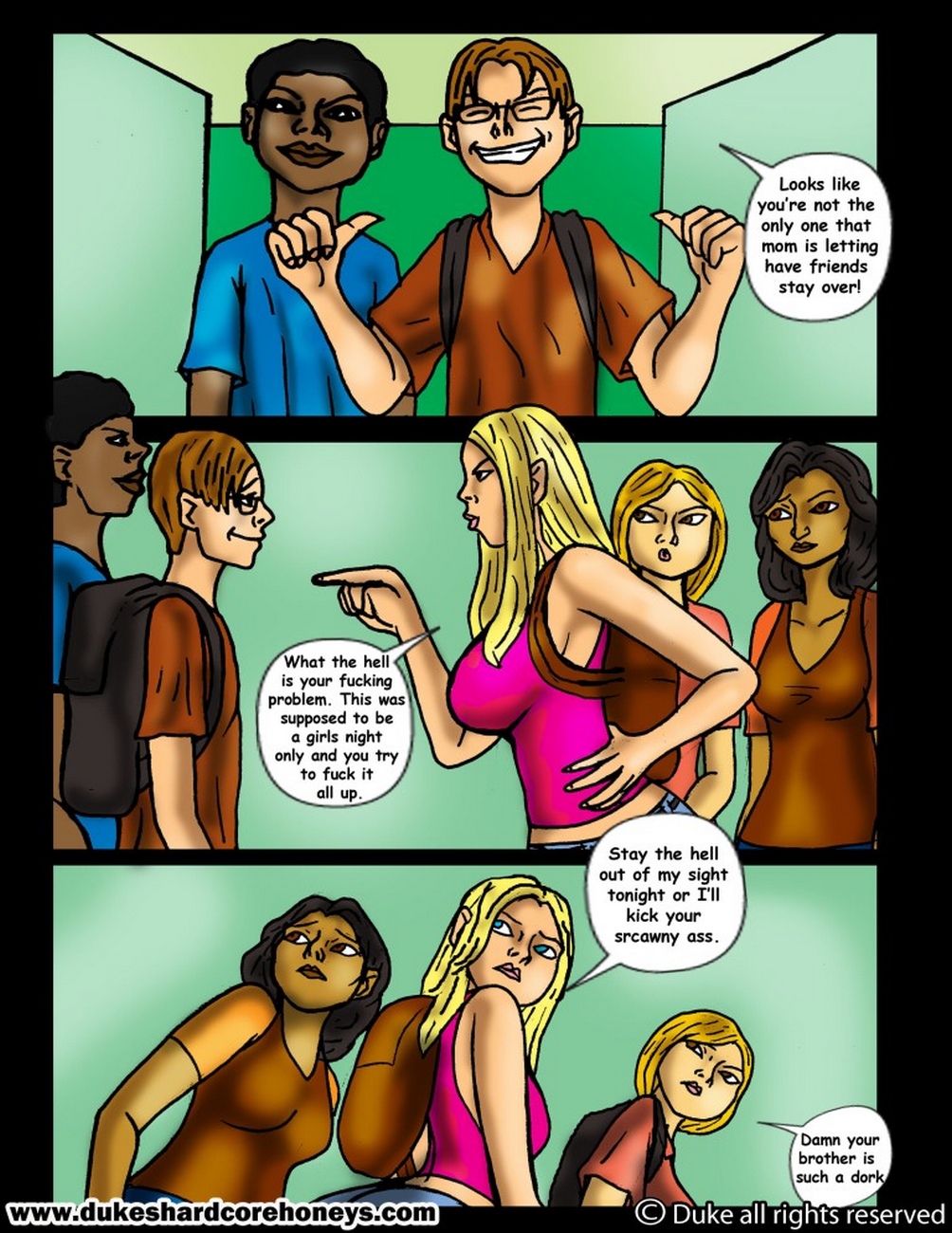 The Sleepover 4 Sex Comic 003
