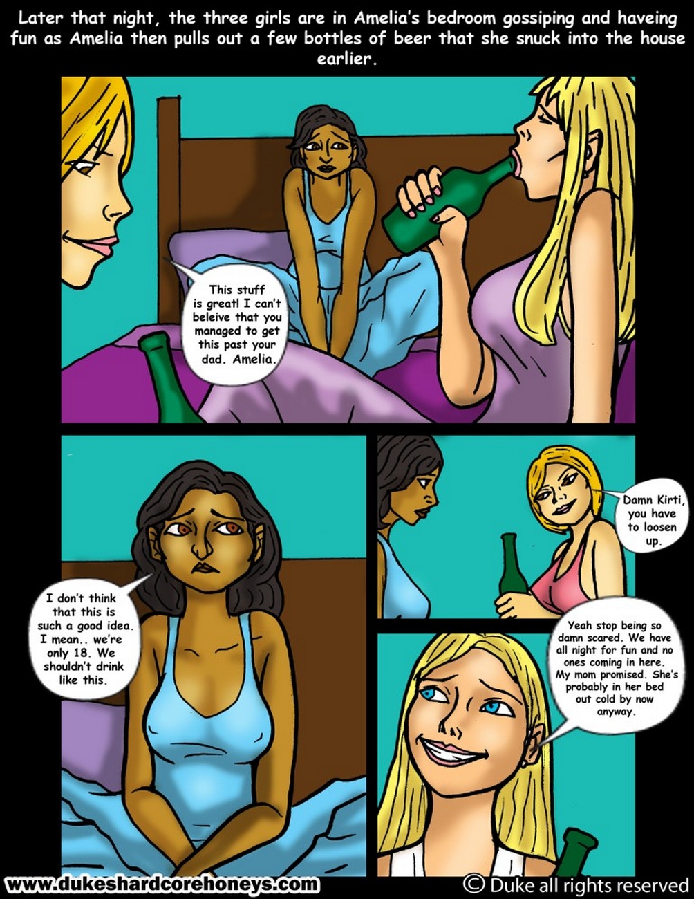 The Sleepover 4 Sex Comic 004