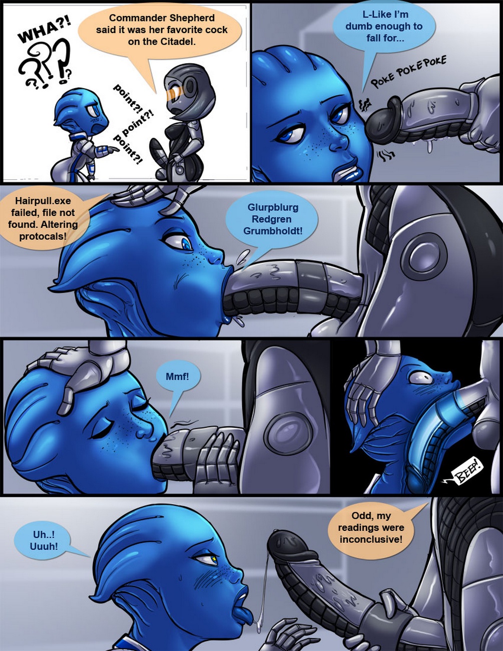 Ass In Effect Cartoon Comic 003