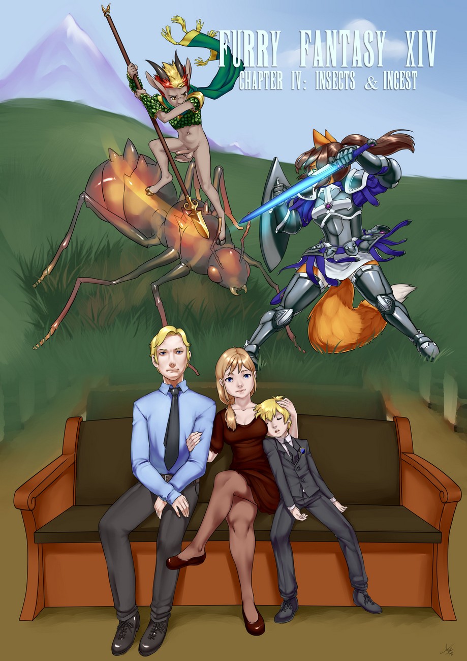 Furry Fantasy XIV 4 Cartoon Comic 001