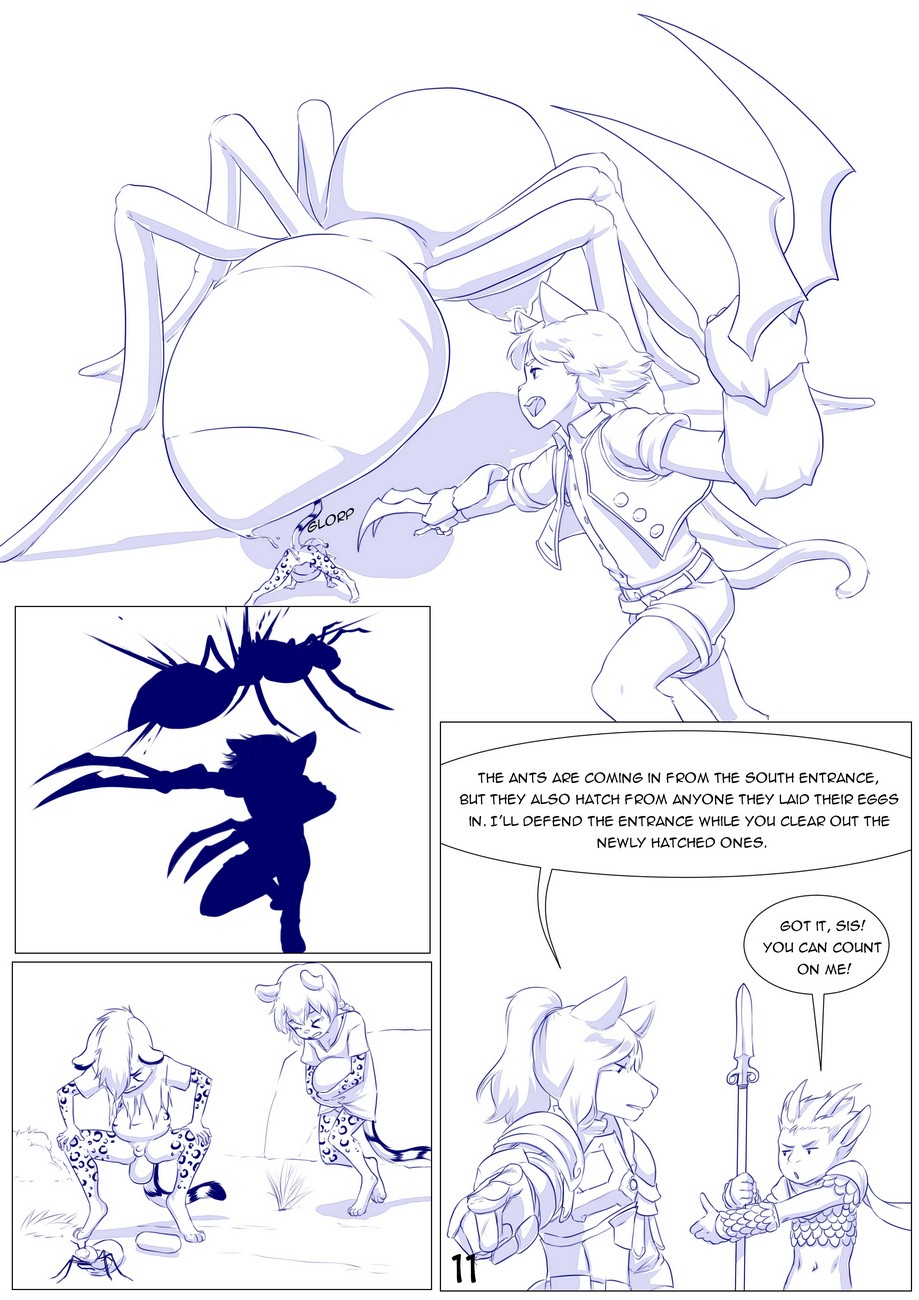 Furry Fantasy XIV 4 Cartoon Comic 012