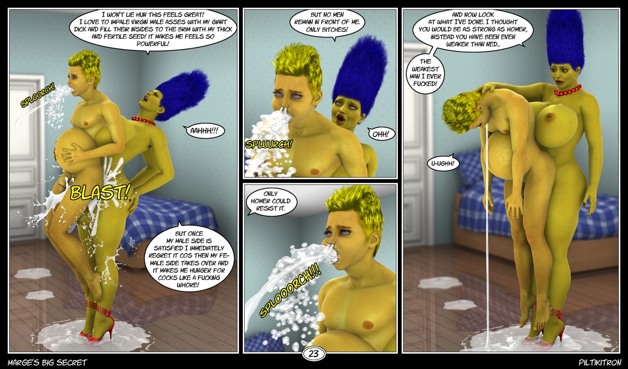 Marge's Big Secret Cartoon Comic 024