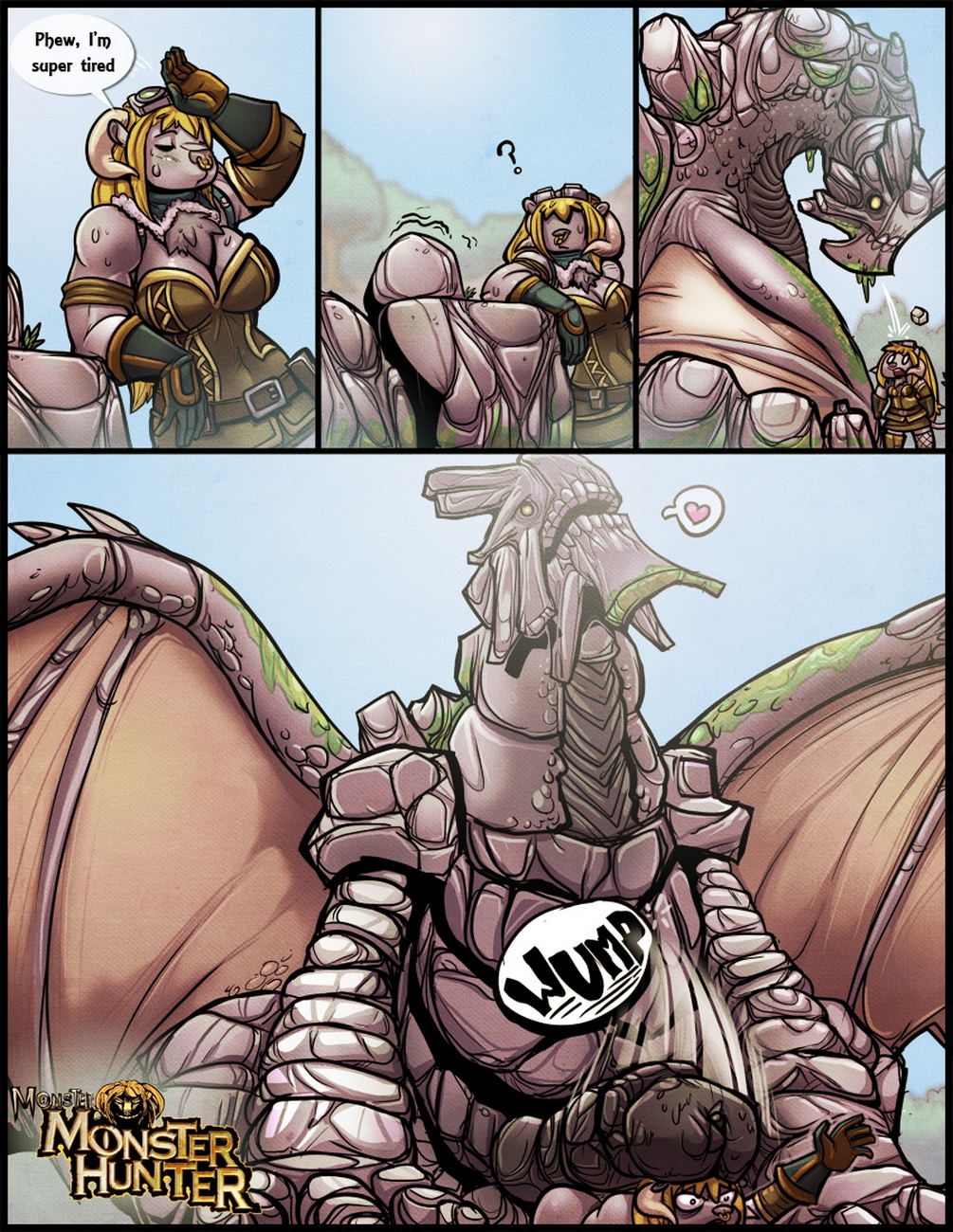 Monster Monster Hunters Cartoon Porn Comic 004