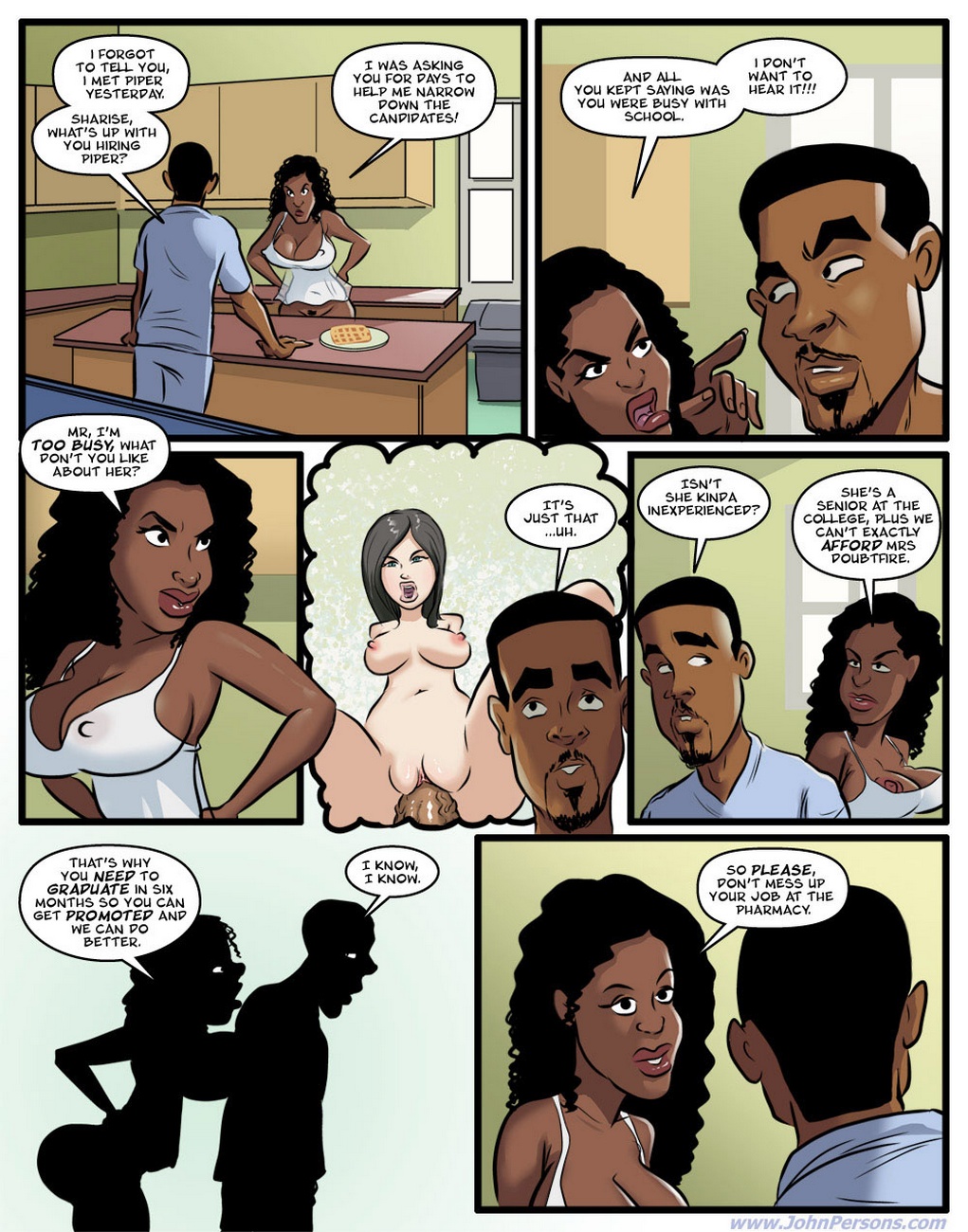 Nanny Misbehavin Cartoon Comic 006