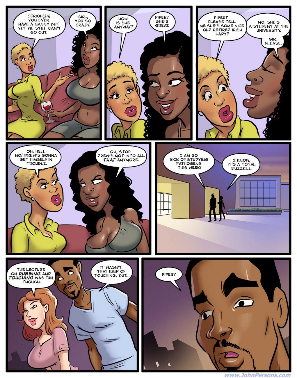 Nanny Misbehavin Cartoon Comic 016
