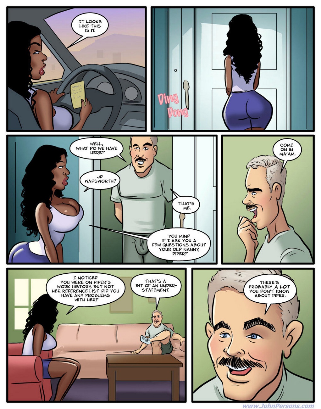 Nanny Misbehavin Cartoon Comic 024