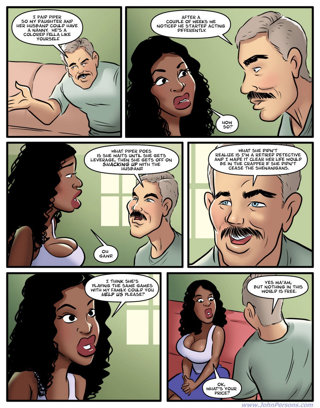 Nanny Misbehavin Cartoon Comic 025