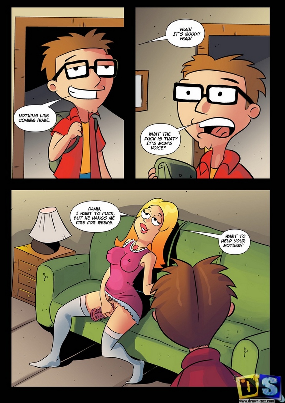 Steve And Francine Cartoon Porn Comic 002